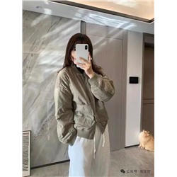 Женская стеганная куртка бомбер свободного кроя  H&*M