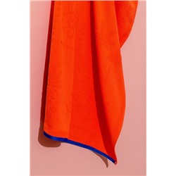 Sorle %100 Pamuk Plaj Havlusu - Turuncu - 70x150 cm