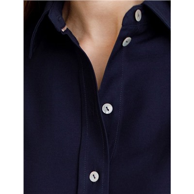 Блузка с широкими рукавами 3/4 из плотного лиоцелла