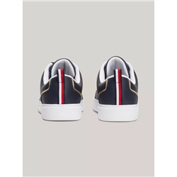 Tommy Hilfiger Metallic Trim Leather Sneaker