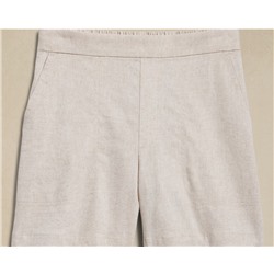 Linen-Blend Easy Short