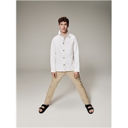 Chino-Jogger mit hohem Leinenanteil