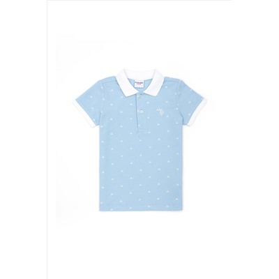 Erkek Çocuk Beyaz Polo Yaka Tişört