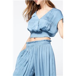 Crop top Texas Celeste