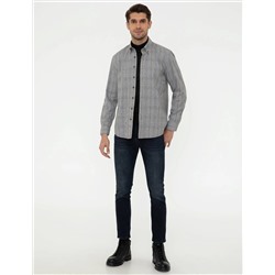 Siyah Regular Fit Uzun Kollu Gömlek