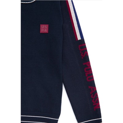 Erkek Çocuk Lacivert Bisiklet Yaka Triko Kazak