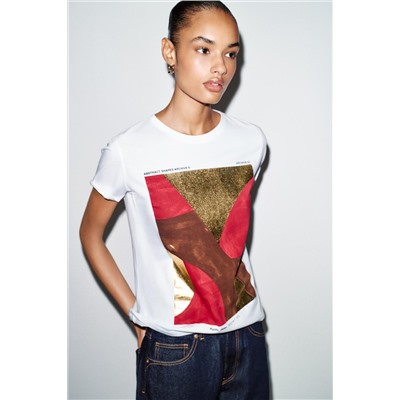 CAMISETA ESTAMPACIÓN METALIZADA