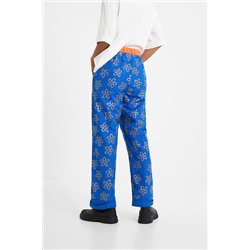 Pantalón largo floral