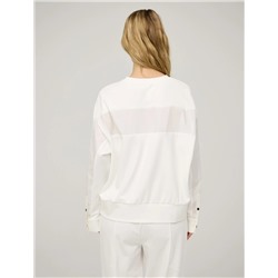 Белый свитшот из хлопка