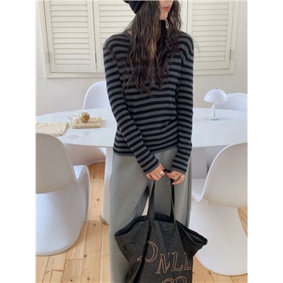 Лонг в рубчик с V вырезом