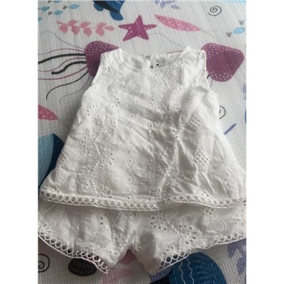 Хлопковый летний костюм для девочек