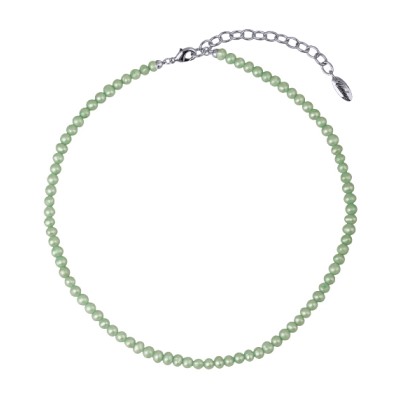 Колье (жемчуг мятный 5-6мм; покрытие родий) 38-45см