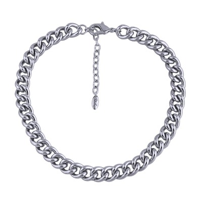 Колье (звено 13мм; покрытие родий) 41-48см, Есть комплект