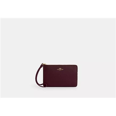 Corner Zip Wristlet In Signature Canvas With Stripe