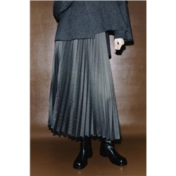 ZW COLLECTION PLEATED MIDI SKIRT