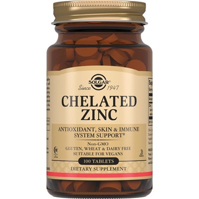 CHELATED ZINC 100 tab Solgar