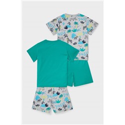 Multipack 2er - Shorty-Pyjama - Bio-Baumwolle