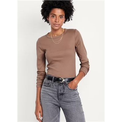 Snug Long-Sleeve Crew-Neck T-Shirt