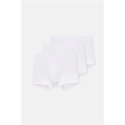 Dagi Beyaz Compact Düz 3'lü Boxer