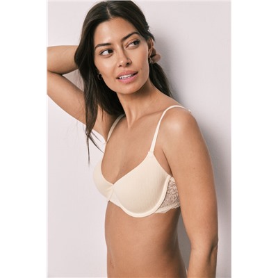 Sujetador clásico relleno algodón amarillo BEAUTIFUL