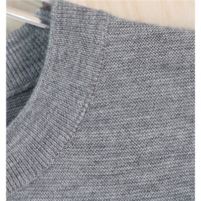 Мужской элегантный шерстяной свитер в полоску  АЙСИК*Л