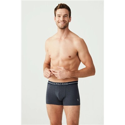 U.S. Polo Assn. U.S. Polo Assn. Erkek 3’lü Boxer Set – Lacivert & Melanj - Lacivert - ILC2.80S30Q6-OLA
