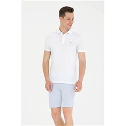 Erkek Beyaz Polo Yaka Tişört