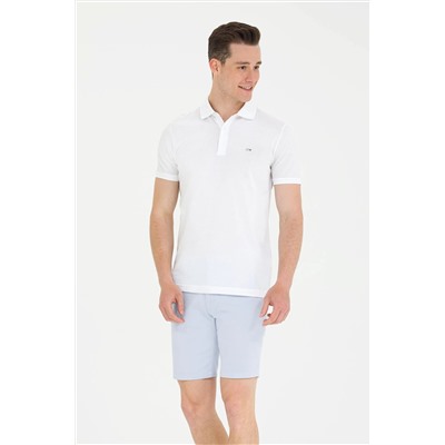 Erkek Beyaz Polo Yaka Tişört