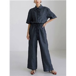 Льняной комбинезон