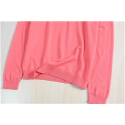 Женский пуловер с V-образным вырезом и вышивкой. Экспорт