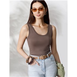 Топ облегающий из премиального хлопка с эластаном