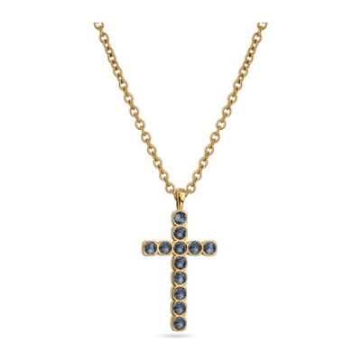 Кулон Теннис (кристаллы SW джинс 4мм; покрытие золото) 50-55см, Есть комплект