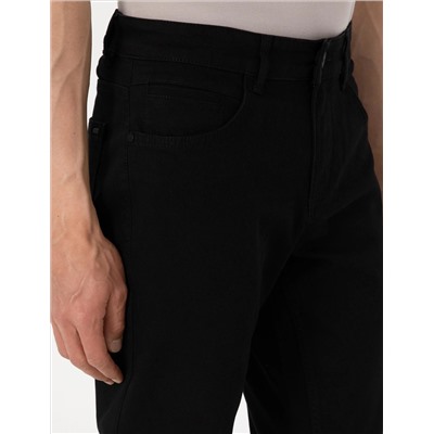 Siyah Straight Fit Jean Pantolon