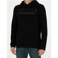 Siyah Regular Fit Sweatshirt