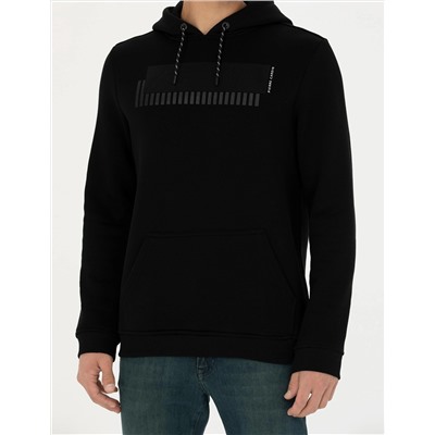 Siyah Regular Fit Sweatshirt