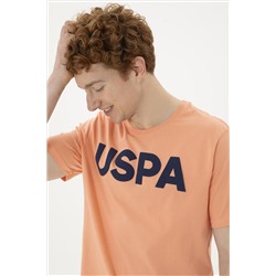 Erkek Regular Fit Bisiklet Yaka Somon Basic Tişört