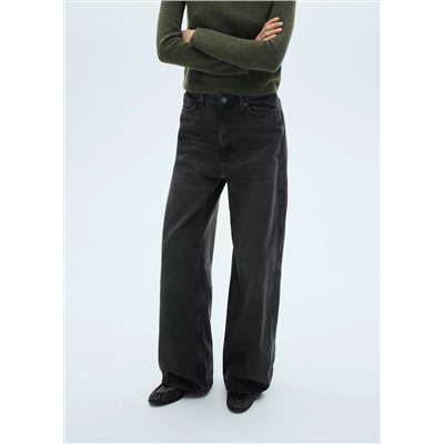 Jeans balloon tiro alto