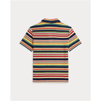 Striped Cotton Terry Polo Shirt Save your Wishlist Boys 8-20