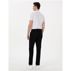 Siyah Regular Fit Basic Kanvas Pantolon