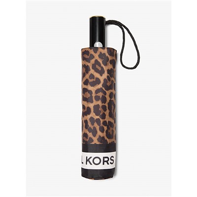Michael Kors Outlet Leopard Print Umbrella