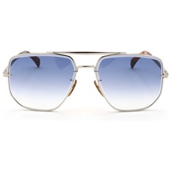 David Beckham  Men's Silver Square Sunglasses