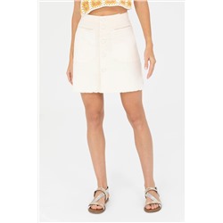 Kadın Krem Dokuma Etek