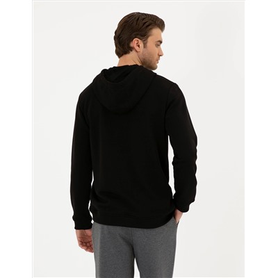 Siyah Regular Fit Sweatshirt