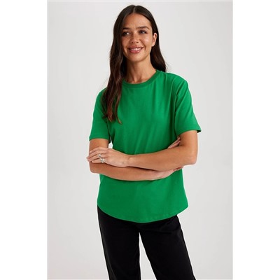 Defacto Regular Fit Bisiklet Yaka Kısa Kollu %100 Pamuk Tişört W9584AZ23SM