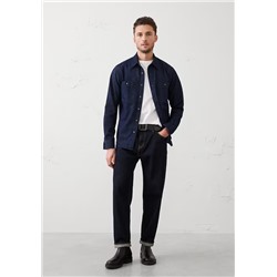 Standard-Fit Vintage Denim Shirt