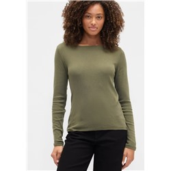 Modern Ribbed Boatneck T-Shirt