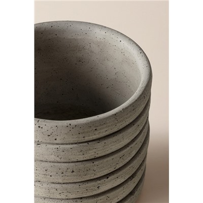 Ella Saksı - Soft Gri - 14 cm