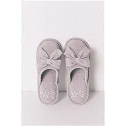 Zapatillas cerradas chenilla gris