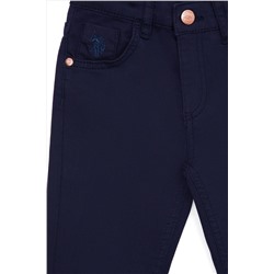 Kız Çocuk Lacivert Kanvas Pantolon