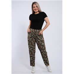 274 Брюки-бананы из штапеля